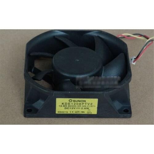Wholesale original SUNON KDE1208PTV2 13.MS.B2500.AR.GN DC12V 2.8W 80x80x25MM Alarm signal Projector cooling fan
