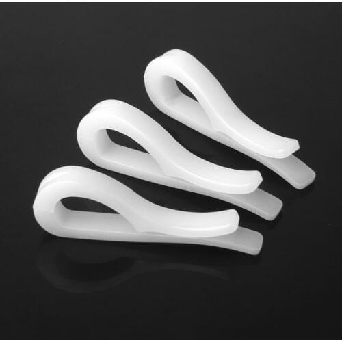 200Pcs/lot Plastic Shirt Clips Transparent White Garment Socks Package Clips Pins
