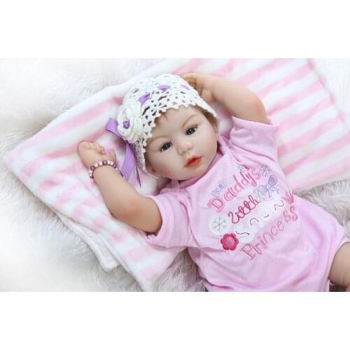New design 55cm Realistic doll soft silicone reborn baby doll root mohair doll playing toys for kids good for birthday presen