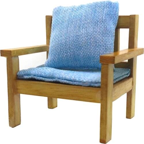 Handmade Realistic 1/12 1/6 Scale Dollhouse Wooden Sofa Miniature Furniture Accessories