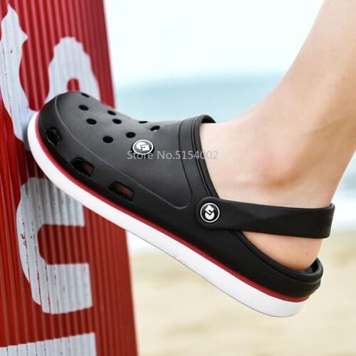 Fashion Sandal Clogs Men Slippers Soft Bottom Beach Sandals Women Clog Sandals Breathable Ankle-Wrap EVA Shoes for Women 2021