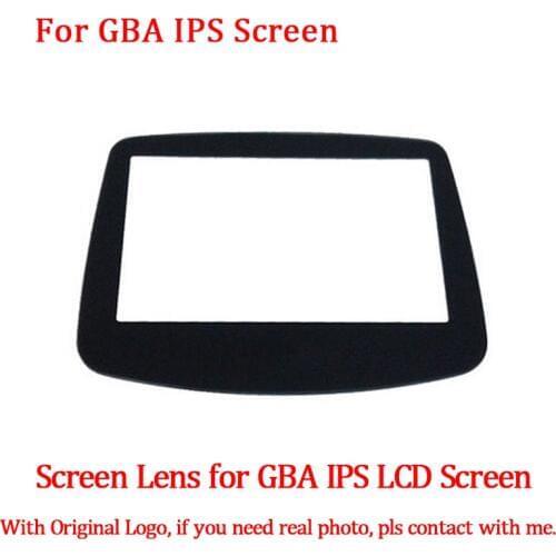 LCD Screen Glass Lens Replacement for GBA Backlight IPS LCD Screen With 10 Levels High light Brightness For GBA Console Screen