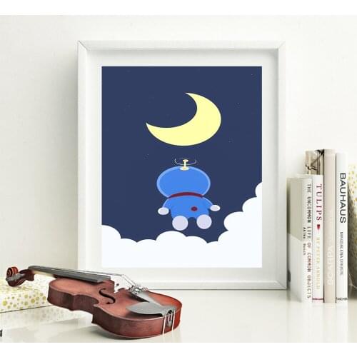 Modern Doraemon Wall Art Canvas Painting Nordic Posters And Prints Wall Pictures Baby Kids Room Decor
