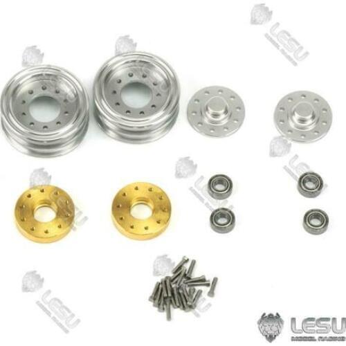 Rear Front Metal Wheel Hub 1 Pair for 1/14 LESU RC Forklift Model Car Parts DIY Truck TH16712 TH16713