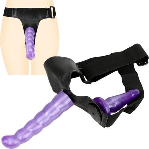 Ultra Elastic Harness Strap On Dildo Panties Double Dildo Strapon Double Penis Dildo Sex toy For Women Lesbian Couples