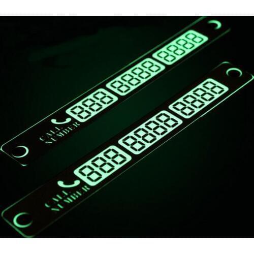 2pcs Temporary Parking Card Sticker Board Suction Cup Phone Number Card Parking Sign Notification Auto products car Accessories