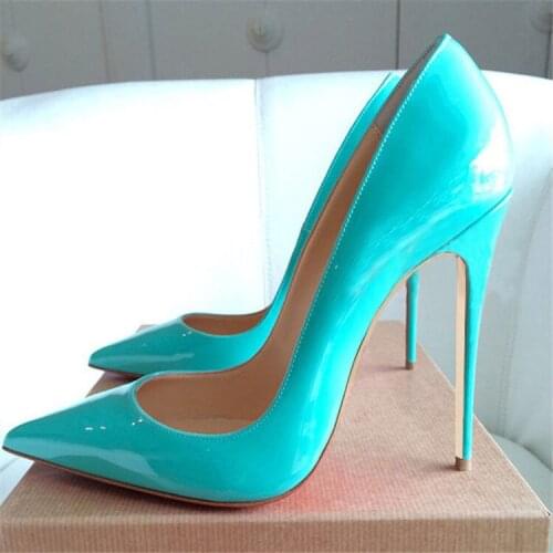 Sexy Solid Color Leather Pumps Women Low Cut Stiletto High-heeled Pointed Toe Shoes Spring Simple Ladies High Heels Outfit Shoes