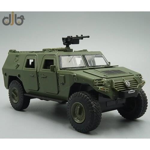1:32 Diecast Military Model Toys Dongfeng warrior peacekeeping vehicle Pull Back With Sound & Light