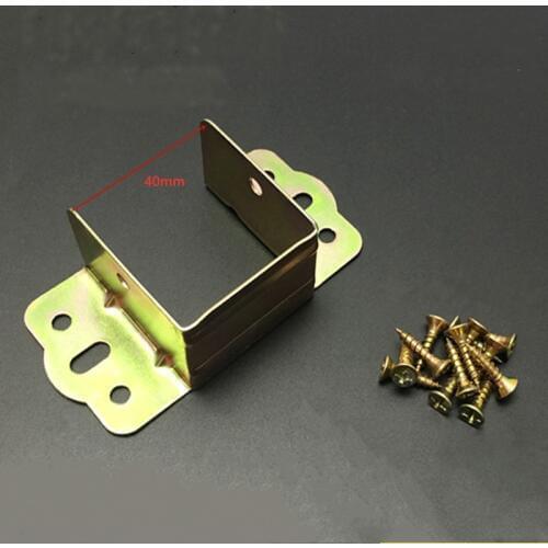 10pc/lot 28mm-40mm Furniture bed connector Corner Brackets plating color zinc hardware accessories U shape furniture fittings