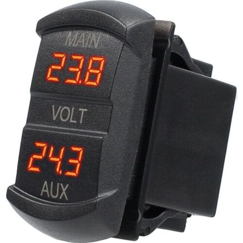 12V-24V Waterproof LED Volt Meterr Voltage Meter Gauge For Car Motorcycle Boat caravan rv