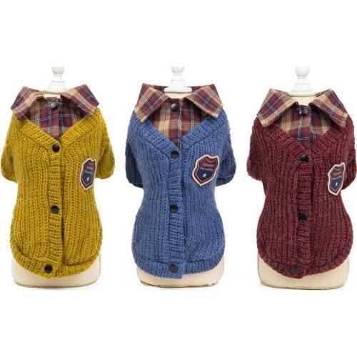2019 Pet Dog Clothes Winter Warm Dog Sweater Coat Thicken Pet Clothing For Chihuahua Dogs Costume Clothes Jacket chien Fashion
