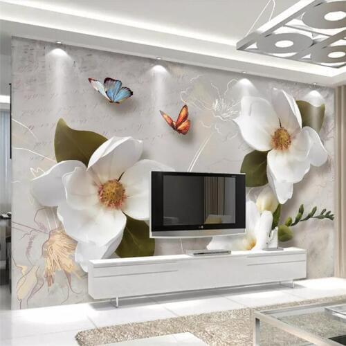 Wellyu Custom wallpaper 3D European retro flower sofa background wall 5d decorative painting papel de parede wallpaper 8d обои