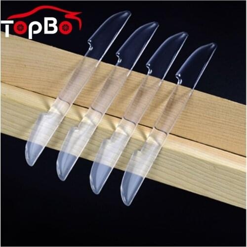 4/8Pcs Car Door Anti-scratch Rear View Mirror Cover Anti-collision Protector Bar Stickers Side Edge Guards Protect Strip