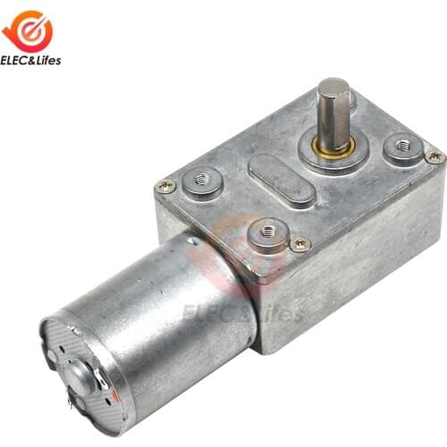 4632-370 Worm Gear Motor DC12V 5/10/15/20/30/50/100/150/200/250 RPM High Torque Electric Motor Metal Gear Reverse DC Micro motor