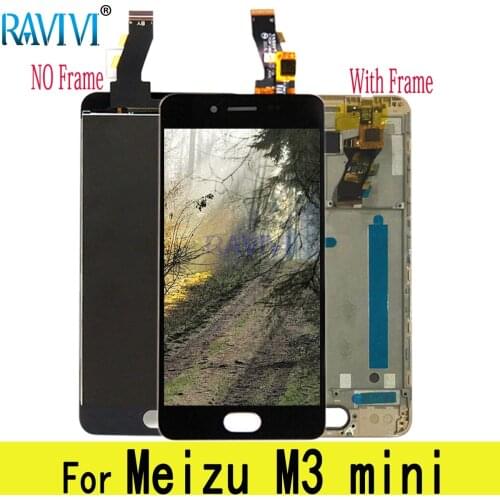 5.0" M3Mini LCD For MEIZU M3 Mini LCD Display Touch Screen Digitizer Assembly Replacement with Frame