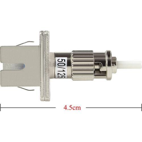 5pcs ST-SC Fiber Optic Adapter Multimode ST to SC connector fiber optic Attenuator metal Fiber flange Free shipping