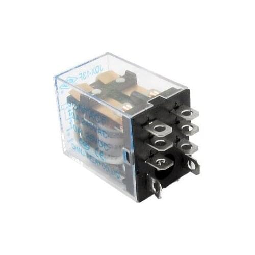 8 Pin Terminals AC240V DC28V 10A Contact DC12V Coil Power Relay JQX-13F2Z