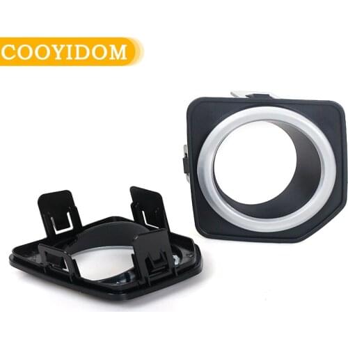 Car Front Bumper Fog lamp Foglight Cap Frame Shell For Land Rover Freelander 2 LR2 2013 2014 2015 2016 Fog lights Covers