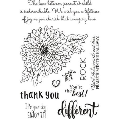 Clear Stamps DIY card decorative stamps flower card making craft stamps