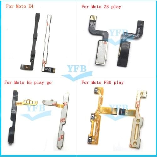 For Motorola Moto Z P30 G4 X2 X G5 E3 Style On Off Volume Switch Side Button Key Flex Cable Parts
