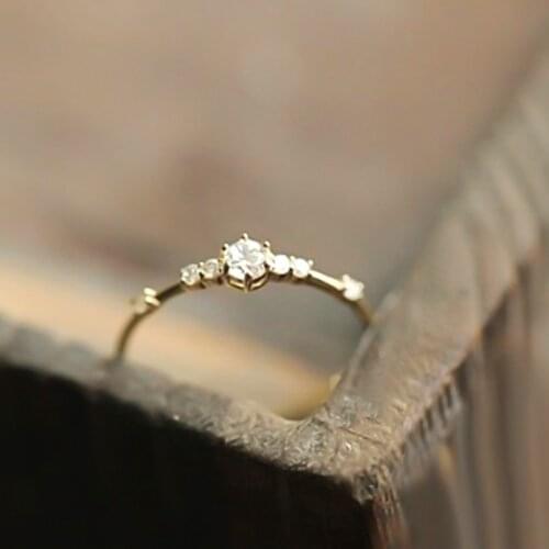 Fashion Women Ring Finger Jewelry Rose Gold /Sliver /Gold Color Rhinestone Crystal Rings 4/5/6/7/8/9/10/11 Size Gift