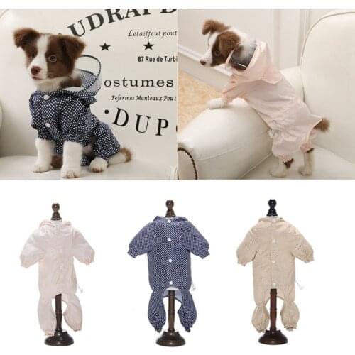 Pet Dog Raincoat Outdoor Puppy Cat Jumpsuit Rain Coat for Small Large Dogs Hooded Waterproof Jackets Overalls M-3XL Rain Cloak