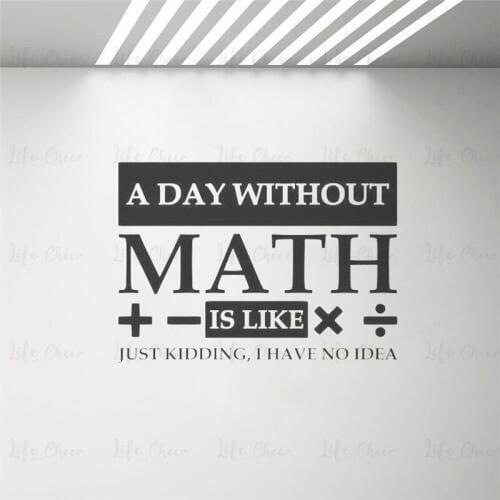Laboratory Wall Decal Quote Classroom Decor Math Teacher Gift Poster Vinyl Sticker Science Wall Sign Education Decals Bedroom