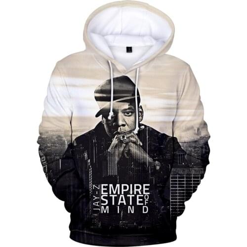 Anime Clothing Hot Rapper JAY-Z Clothing 3D Hooded Sweatshirt Harajuku Men/women Casual Hoodies Autumn Winter Pullo Kids Clothes