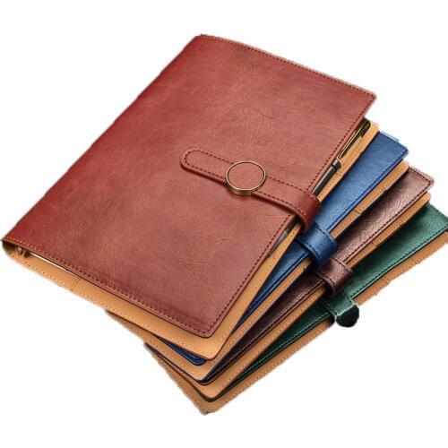 Looseleaf A5 Notebook Simple College Students'personal Business Office Stationery Meeting Record Book Thickened Diary