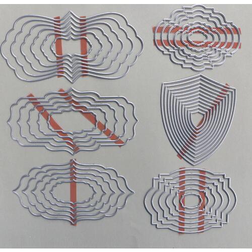 DUOFEN METAL CUTTING DIES photos frames borders tags and labels for DIY papercraft projects Scrapbook Paper Album 2019 new