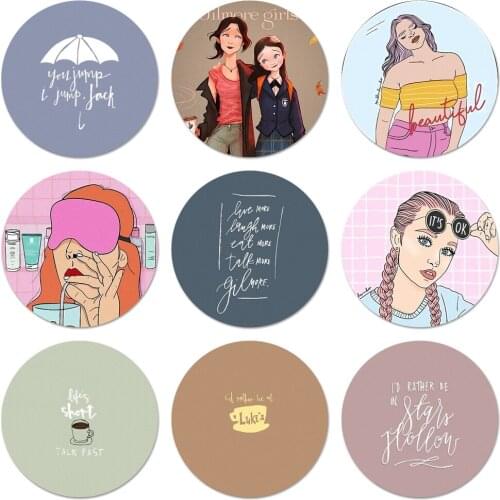 Gilmore Girls Lifes Short Talk Icons Pins Badge Decoration Brooches Metal Badges For Backpack Decoration