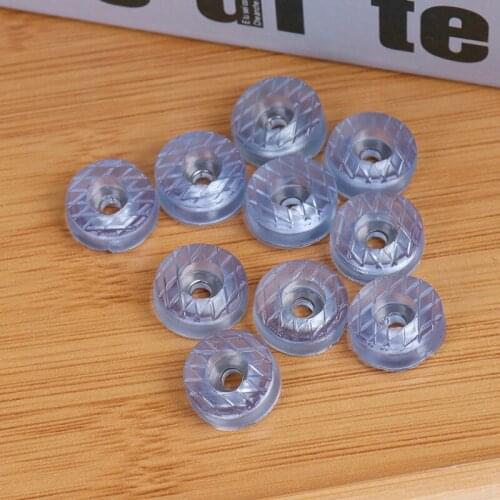 Transparent Soft Bottom Non-slip Cushion 10 Pieces Set Soft Furniture Chair Foot Leg Bottom Non-slip Cushion Sofa Foot Cover