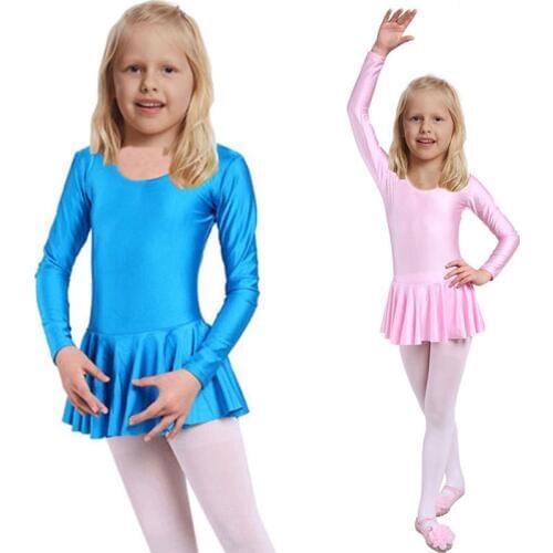 New Girls Ballet Dress For Children Girl Dance Clothing Kids Ballet Costumes For Girls Dance Leotard Long Sleeve Girl Dancewear