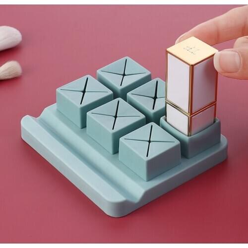 Makeup Organizer Storage Box Nail Polish Lipstick Organizer Cosmetic Jewelry Box Holder Transparent Multiple Grid Lipstick Holde