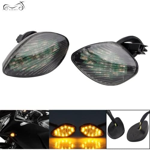Pair Motorcycle Amber LED Turn Signal Blinker Flush Light For Honda CBR 1000RR 2004-2008 CBR 600RR 2003-2008 CBR 919 2002-2008