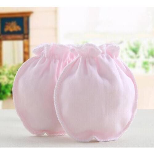 4 Pair /set Baby Gloves Newborn Anti Scratching Solid Color Mittens Infant Protection Accessories