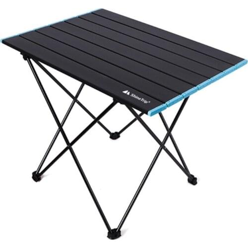 A5KC Outdoor Picnic Folding Table Aluminum Alloy Camping Desk Mini Portable Foldable Table for Hiking Driving Traveling