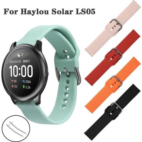For Haylou Solar LS05 Watch Band Soft Silicone Watch Strap Bracelet for Xiaomi Haylou Solar LS05 Smart Watch Correa Accessories