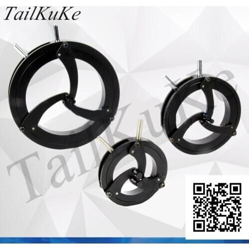 Self-centering Lens Holder / Adjustable Coaxial Circular Lens Mount / Variable Diameter Three-jaw Clamping Optical Holder