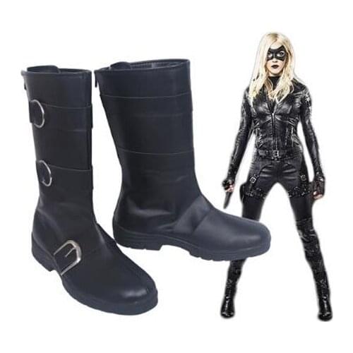 Green Arrow Black Canary Dinah Laurier Lance Assistant District Attorney of Star City Cosplay Boots Shoes Anime Halloween Party