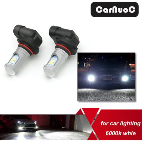2Pcs H11 H8 LED Fog Lamp for Nissan Qashqai Altima Juke Leaf Tiida X Trail t31 t32 Lights HB3 HB4 Bulb 12V 6000K White