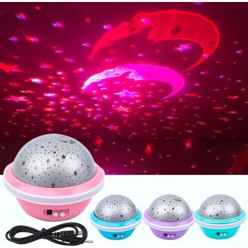 UFO Starry Sky Lights Projection Star Lights Decoration USB Kids Bedroom Holiday Party Decoration Atmosphere Lights