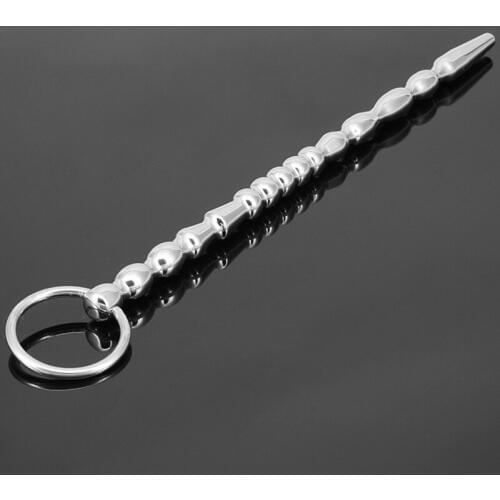 Stainless Steel Urethral Dilators Penis Plug Beads Sounding Rod Adult Sex Toys For Men Gay Penis Insert Chastity Urethral Sound