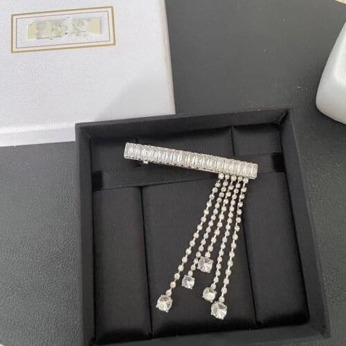 European and American fashion classic tassel personalized crystal hairpin