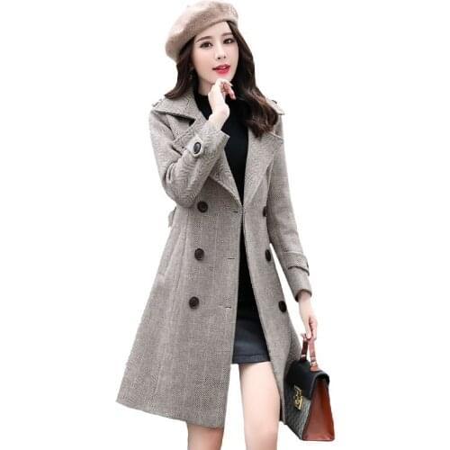 VWBQNZ Women's Gray Coats