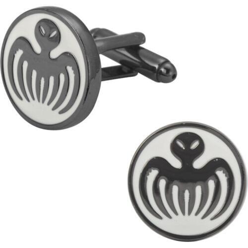 A pair of high quality black 007 marine animal Octopus Cufflinks groom wedding gifts for men shirt cuff Cufflinks