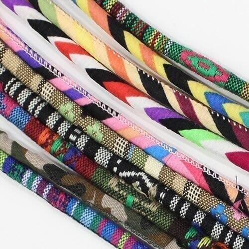 10m/lot 6mm Fashion Round Fabiric Cord,Leather String for necklace DIY Jewelry Making Accessories Length:1000cm K03380