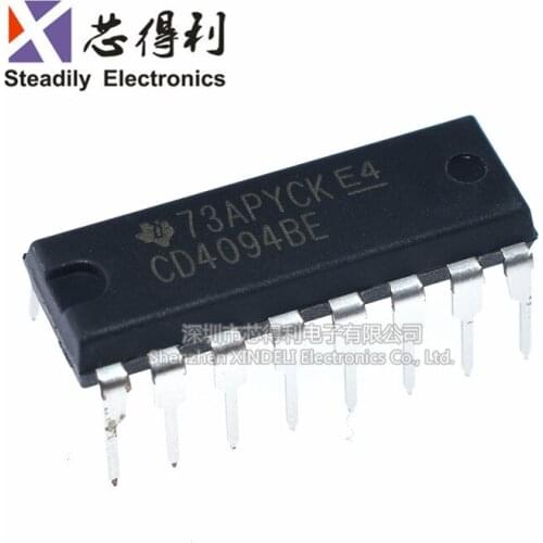 10pcs/lot Brand New & Original Cd4094be Brand New 8-Bit Shift Register Dip-16