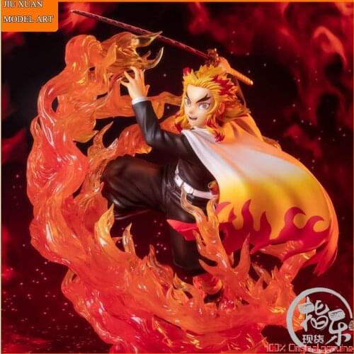 100% Original: Demon Slayer Rengoku Kyoujurou 18cm PVC Action Figure Anime Figure Model Toys Figure Collection Doll Gift