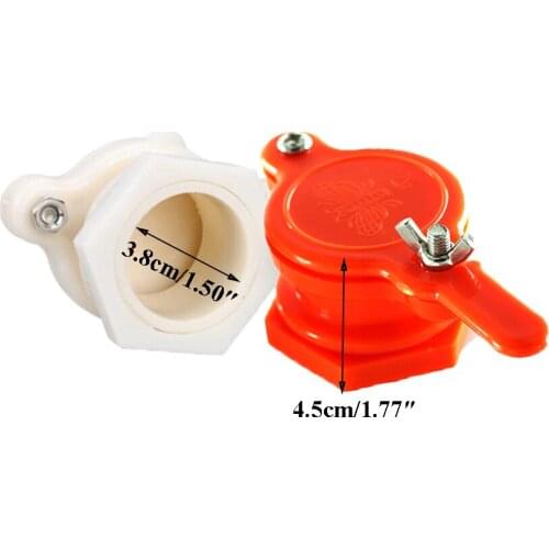 15PCS Beekeeping Wholesale Plastic Flow Honey Gate Extractor Extracting Tap Bottling Door Mouth For Shaking Machine Supplies